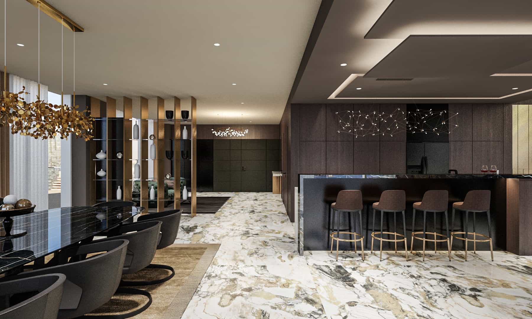 penthouse interior in Dubai